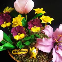 ikebana di Pasqua