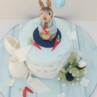 Peter Rabbit 1st birthday cake