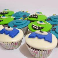 Monsters Inc., cupcakes , Monsters Inc. theme