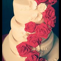Valentines Wedding Cake