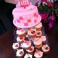 Katie's Baby Shower Cake n Cupcakes