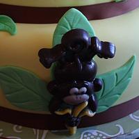 1st Birthday Monkey Cake