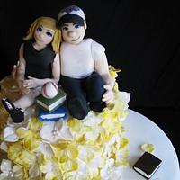 His & Hers Wedding Shower Cake