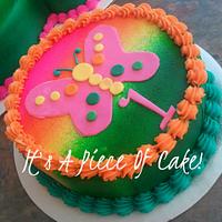 1st BDay Butterfly Cake and Smash Cake Buttercream Icing