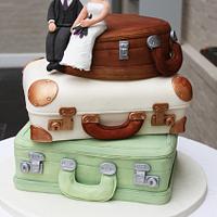 Vintage Suitcases - wedding cake