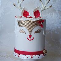 Christmas Cake "Double Barrel Reinder Cake"