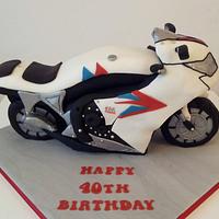 3D Motorbike Birthday Cake