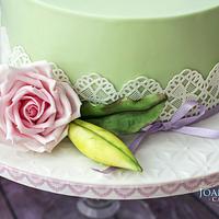 Mint Wedding Cake