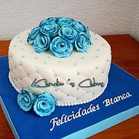 BLUE ROSES CAKE