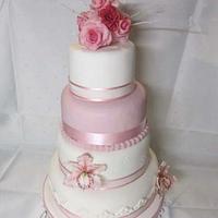 big pink cake