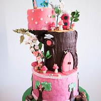Birdhouse Enchanted Forest Cake 