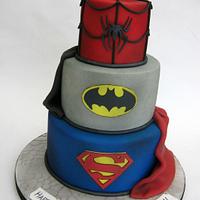 3 Tier DC Comics Superhero Cake