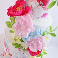 A pretty floral cake 