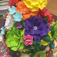 Giant cupcake bouquet 