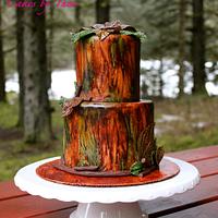 Camouflage wedding cake