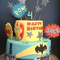 Superhero Themed Cake