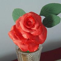 Coral Gumpaste Rose