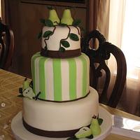 Pear Wedding Cake