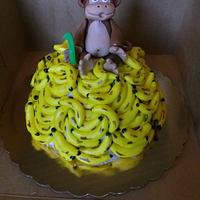 1st Birthday Monkey Themed Smash Cake