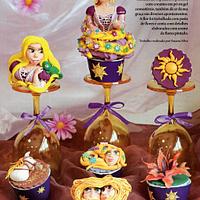 Rapunzel's Cup Cake by Susana Silva [Cendi's Cake - Pastry & Cake Design]