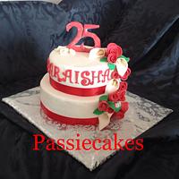 Roses and leli cake