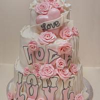 The Love Wedding Cake
