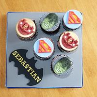 Superhero Marvel chocolate cupcakes