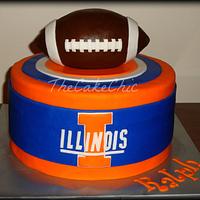 Illinois Football cake