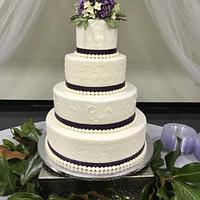 Quilted Wedding Cake