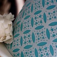 Wafer Paper Punched Wedding Cake
