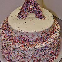Buttercream Sprinkle birthday cake