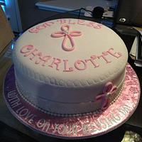 Baby Charlotte's Blessing Cake