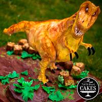 T.Rex Dinosaur cake 