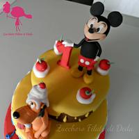 Mickey Mouse & Pluto cake