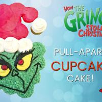 GRINCH PULL-APART CUPCAKE CAKE!