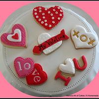 Valentine inspired cookies 