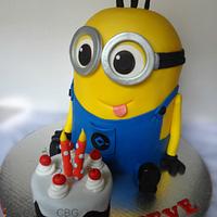 3D Minion cake 