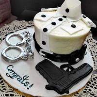 Officer promotion cake