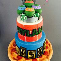 Cowabunga TMNT - cake by Jenny Kennedy Jenny's Haute - CakesDecor