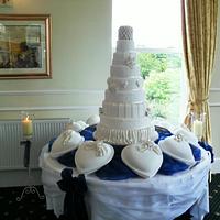 Ben and Donna's 18 tier wedding cake ,