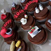 Chef / Kitchen themed cupcakes