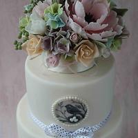 Bouquet of flowers cake