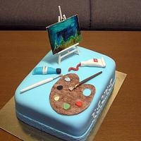 Birthday cake-painter