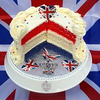 Red White & Blue Jubilee Layer Cake 