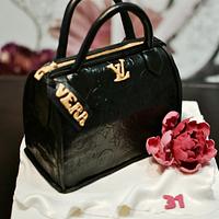 LV bag cake