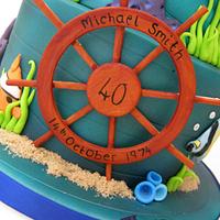 Tropical/Marine Underwater Birthday Cake