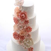 Simply Dotty Wedding Cake