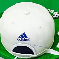 Soccer cap cake