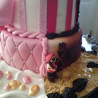Princess and Pirate cake