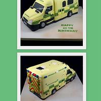 Ambulance Cake for Paramedic